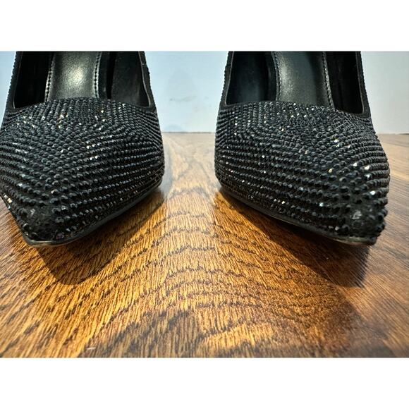 MICHAEL Michael Kors Women's Maxine Crystal Embellished Pump Black Size 6.5 - Picture 8 of 11